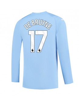 Manchester City Kevin De Bruyne #17 Replika Hemmakläder 2023-24 Långärmad